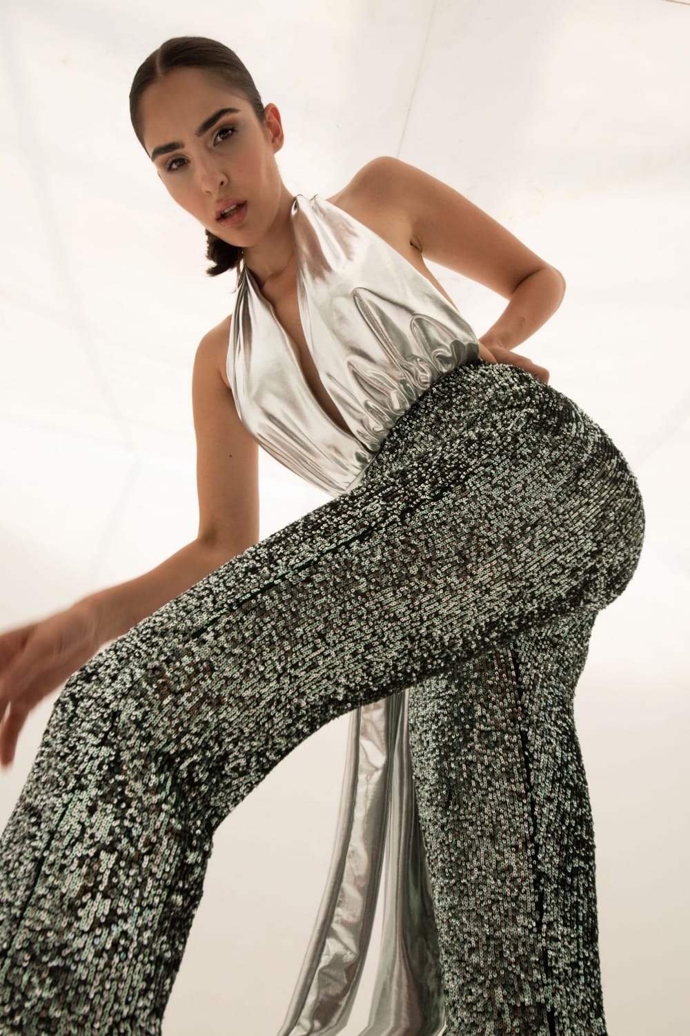 Pelia-Ella Bağlamalı Gümüş Top-Top-1-Milagron.com