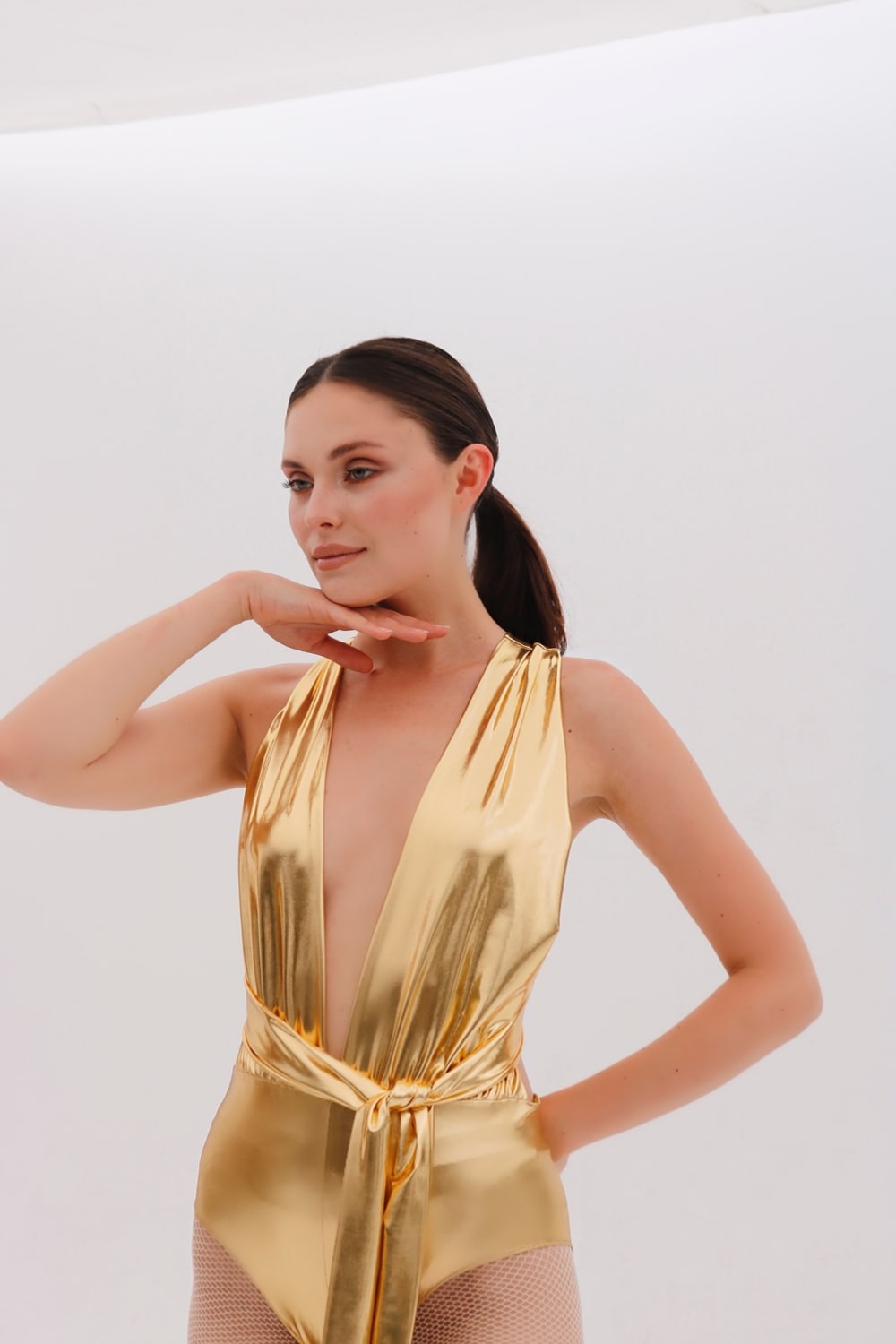 Pelia-Ella Bağlamalı Parlak Altınsarısı Top-Top-4-Milagron.com