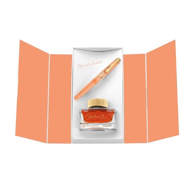 Pelikan Classic M200 Dolma Kalem Seti Apricot Achat F Uç