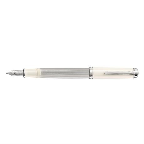 Pelikan Souveran M405 Dolma Kalem Silver White Medium (M) Uç