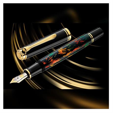 Peli̇kan-Pelikan Souverän M600 Art Collection Dolma Kalem F Uç Glauco Cambon-Dolma Kalem-6-Milagron.com