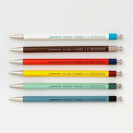 Penco Prime Timber 2.0 Mm Pencil & Sharpener Set Mekanik Uçlu Kalem Ve Kalemtraş Seti Kahverengi