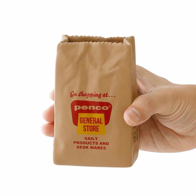 Penco-Hightide Penco Brown Bag Pen Stand Seramik Kalemlik-Organizer-6-Milagron.com