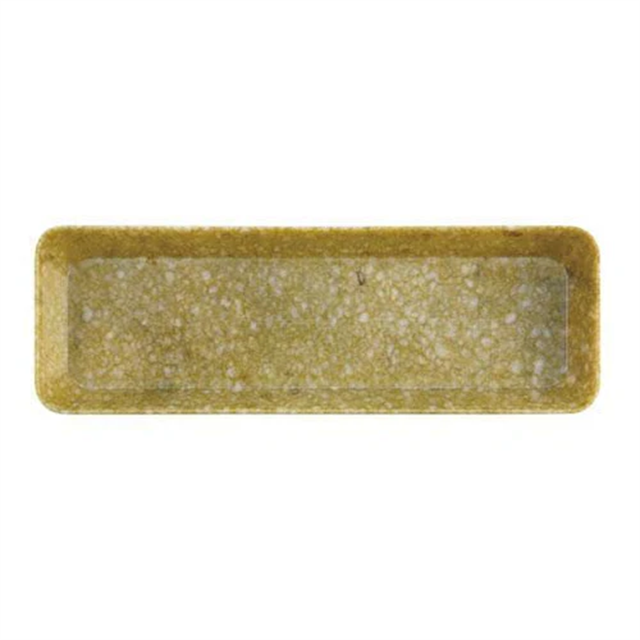 Hightide Penco Marbled Melamin Kalem Tepsisi Mustard