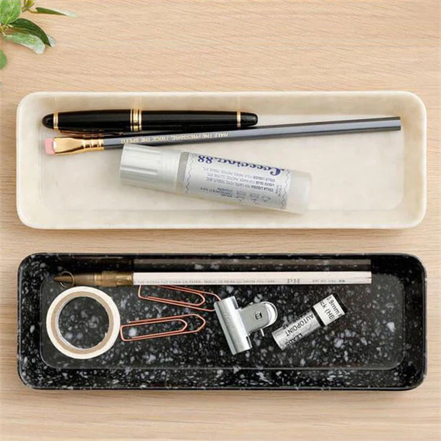Hightide Penco Marbled Melamin Kalem Tepsisi Mustard