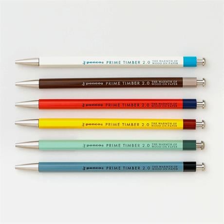 Penco-Penco Prime Timber 2.0 Mm Pencil & Sharpener Set Mekanik Uçlu Kalem Ve Kalemtraş Seti Beyaz-Mekanik Uçlu Kalem-5-Milagron.com