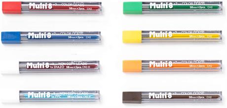 Pentel-Pentel Pencil Lead Holder And Lead Set, Multi 8 Set 2.0 Mm Kalem, Kalemtraş Ve 8 Adet Farklı Renkte 2.0 Mm Uç Ph802 St-Mekanik Uçlu Kalem-7-Milagron.com