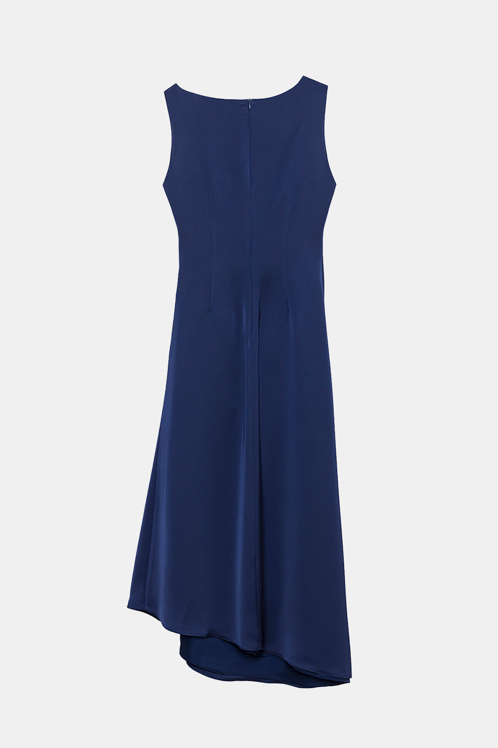 Peploum-Amor Draped Sateen Dress-Elbise-2-Milagron.com