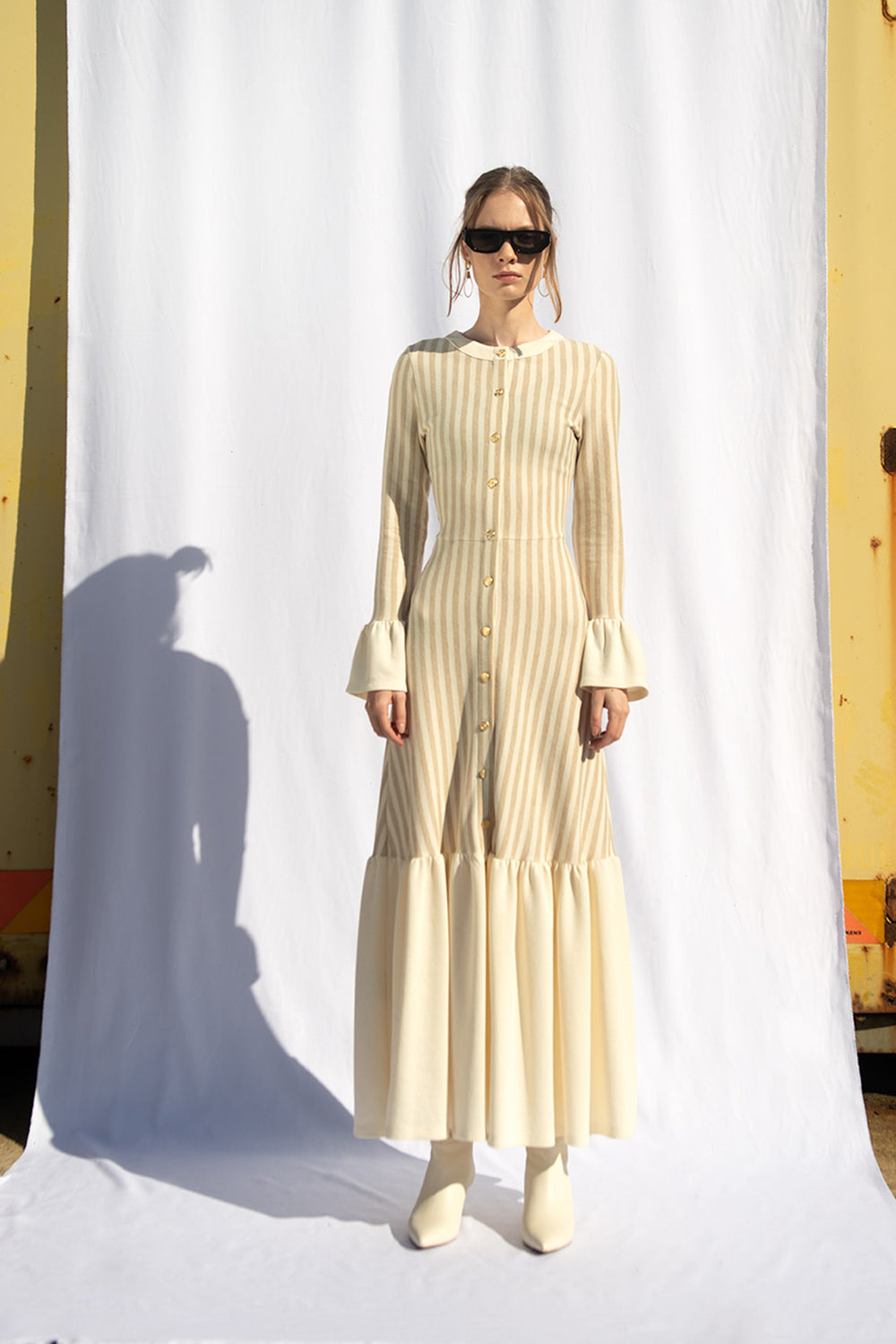 Peploum-Amy Ruffle Maxi Dress-Elbise-1-Milagron.com