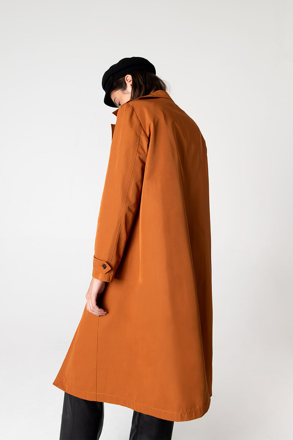 Peploum-Beatrice Asymmetric Piece Trenchcoat-Trençkot-3-Milagron.com