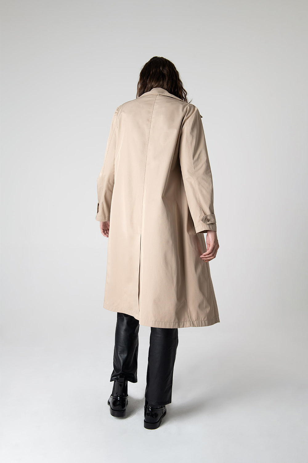 Peploum-Beatrice Asymmetric Piece Trenchcoat-Trençkot-5-Milagron.com
