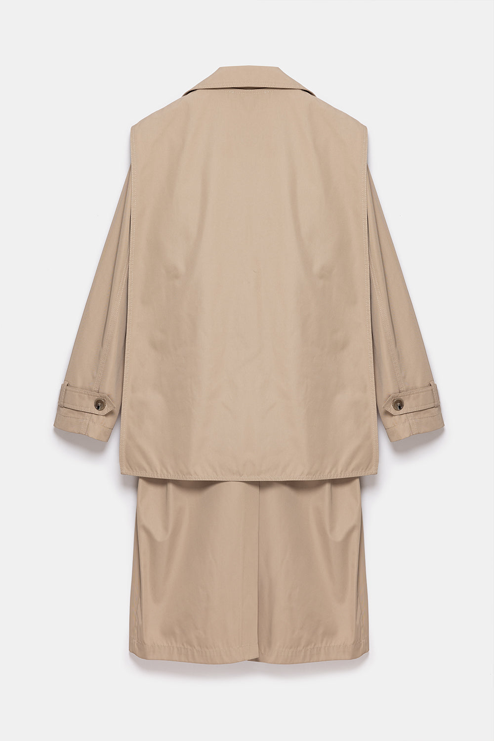 Peploum-Beatrice Asymmetric Piece Trenchcoat-Trençkot-7-Milagron.com