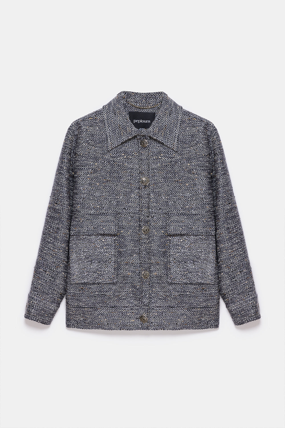 Peploum-Carleen Textured Weaving Jacket-Ceket-3-Milagron.com