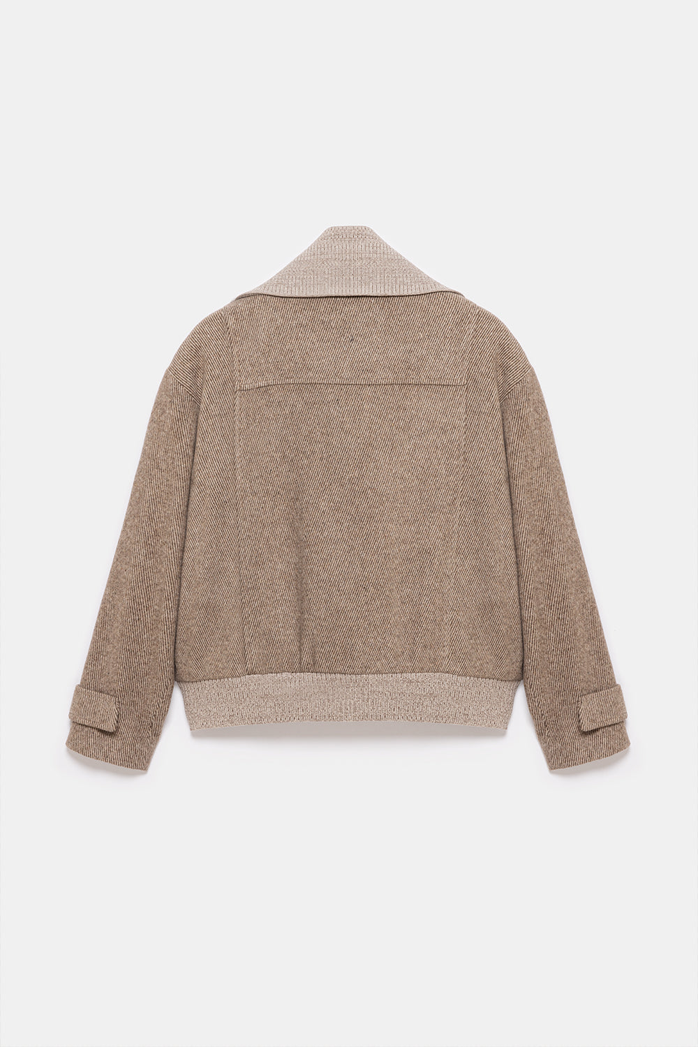 Peploum-Grace Knit Collar Short Coat-Kaban-6-Milagron.com