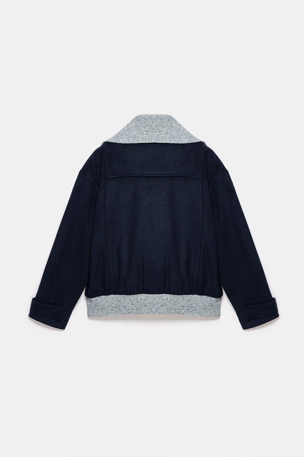 Peploum-Grace Knit Collar Short Coat-Kaban-8-Milagron.com