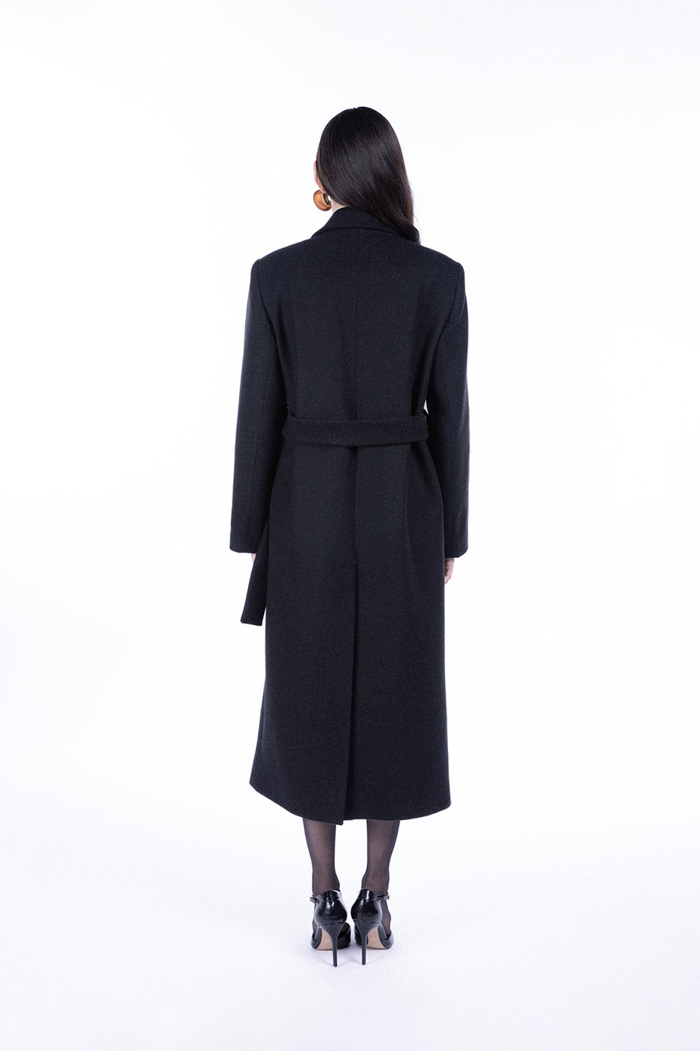 Peploum-Harlow Wool Blend Suiting Coat-Kaban-4-Milagron.com