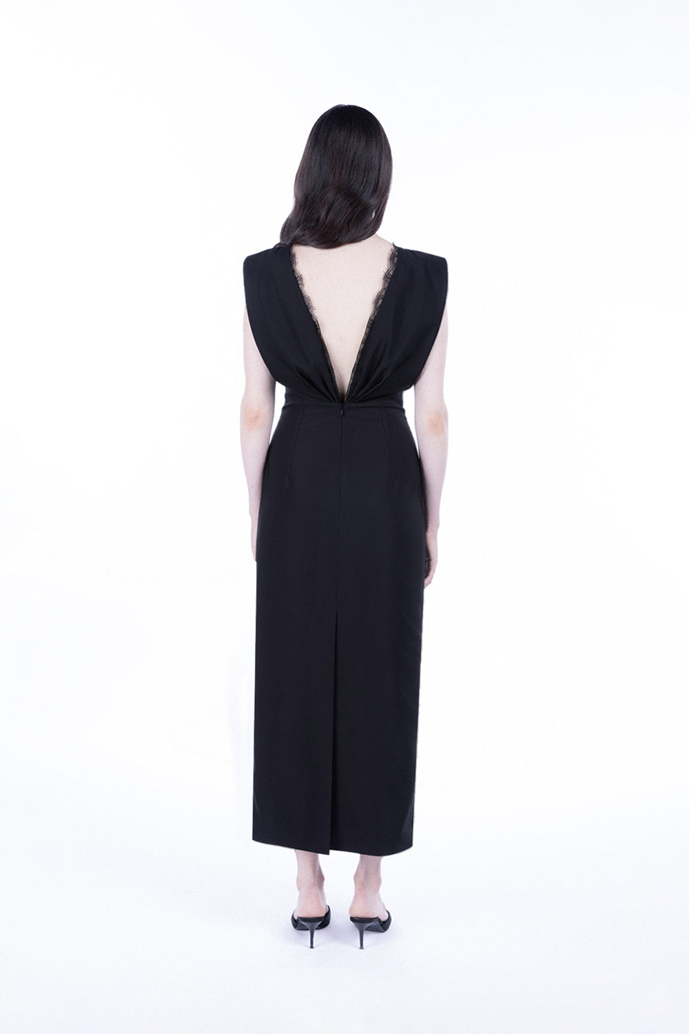 Peploum-Hester Lace Backless Dress-Elbise-4-Milagron.com