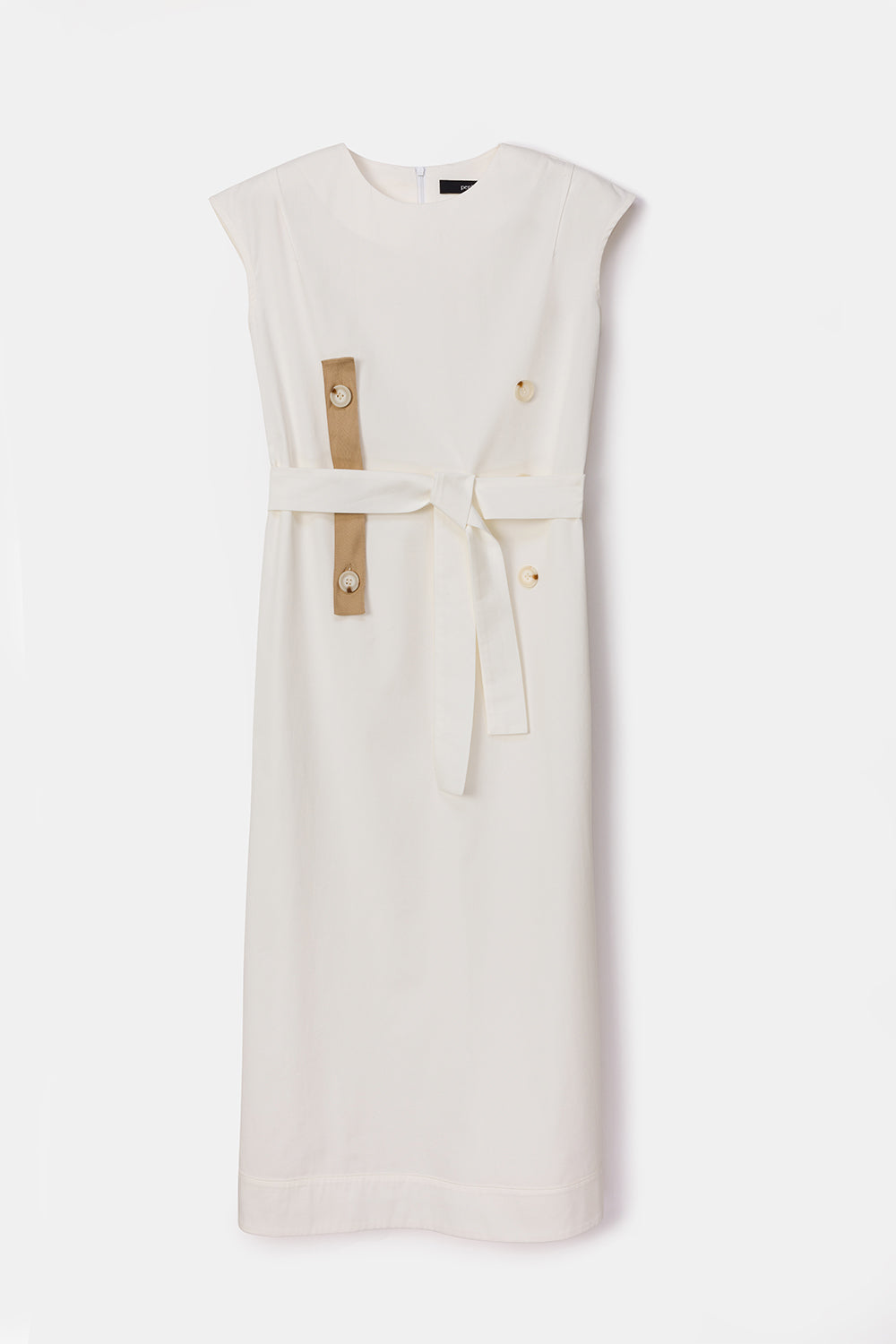 Peploum-Isogi Dress With Button-Elbise-5-Milagron.com