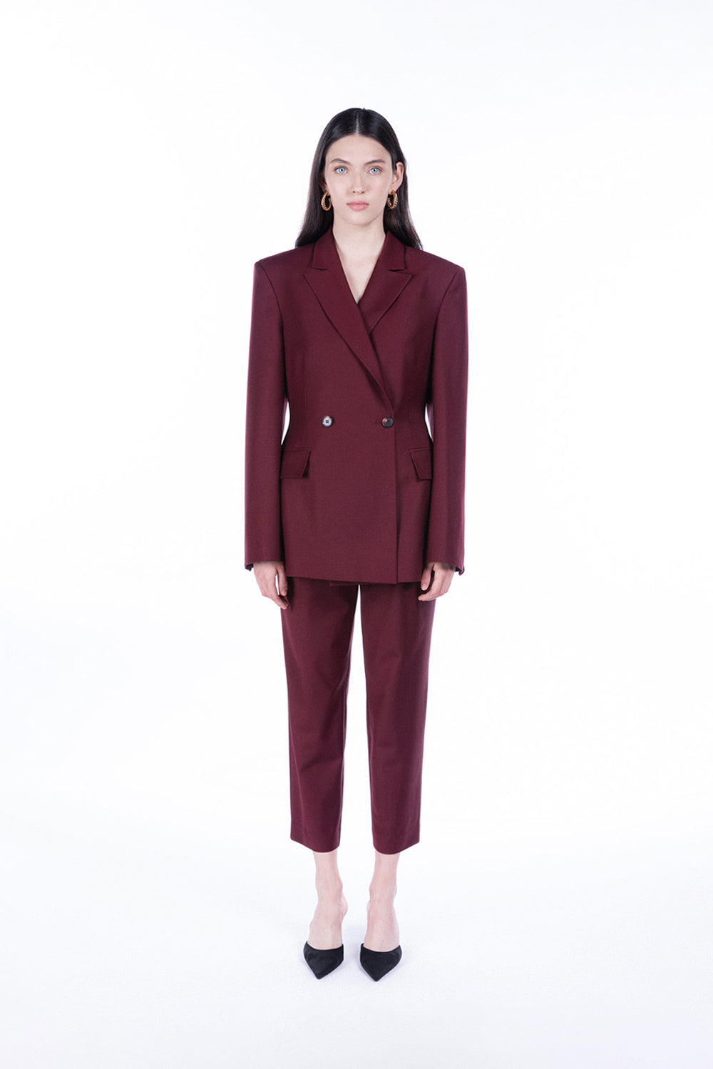 Peploum-Marvin Double Breasted Jacket-Ceket-1-Milagron.com