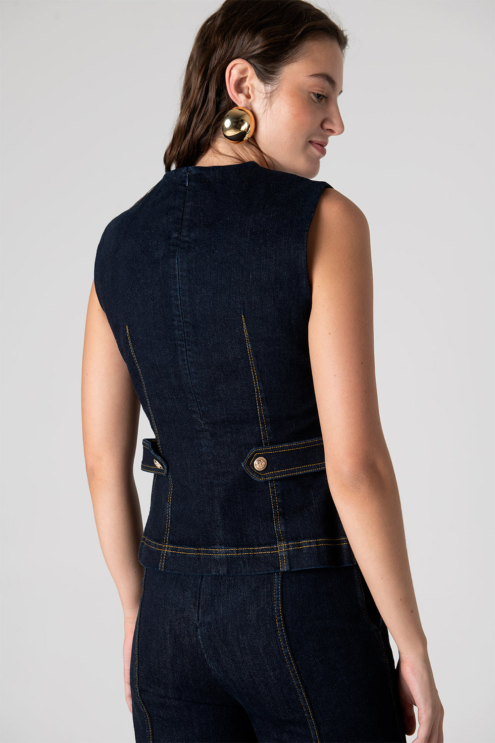 Peploum-Nadia Blouse In Cotton-Bluz-3-Milagron.com