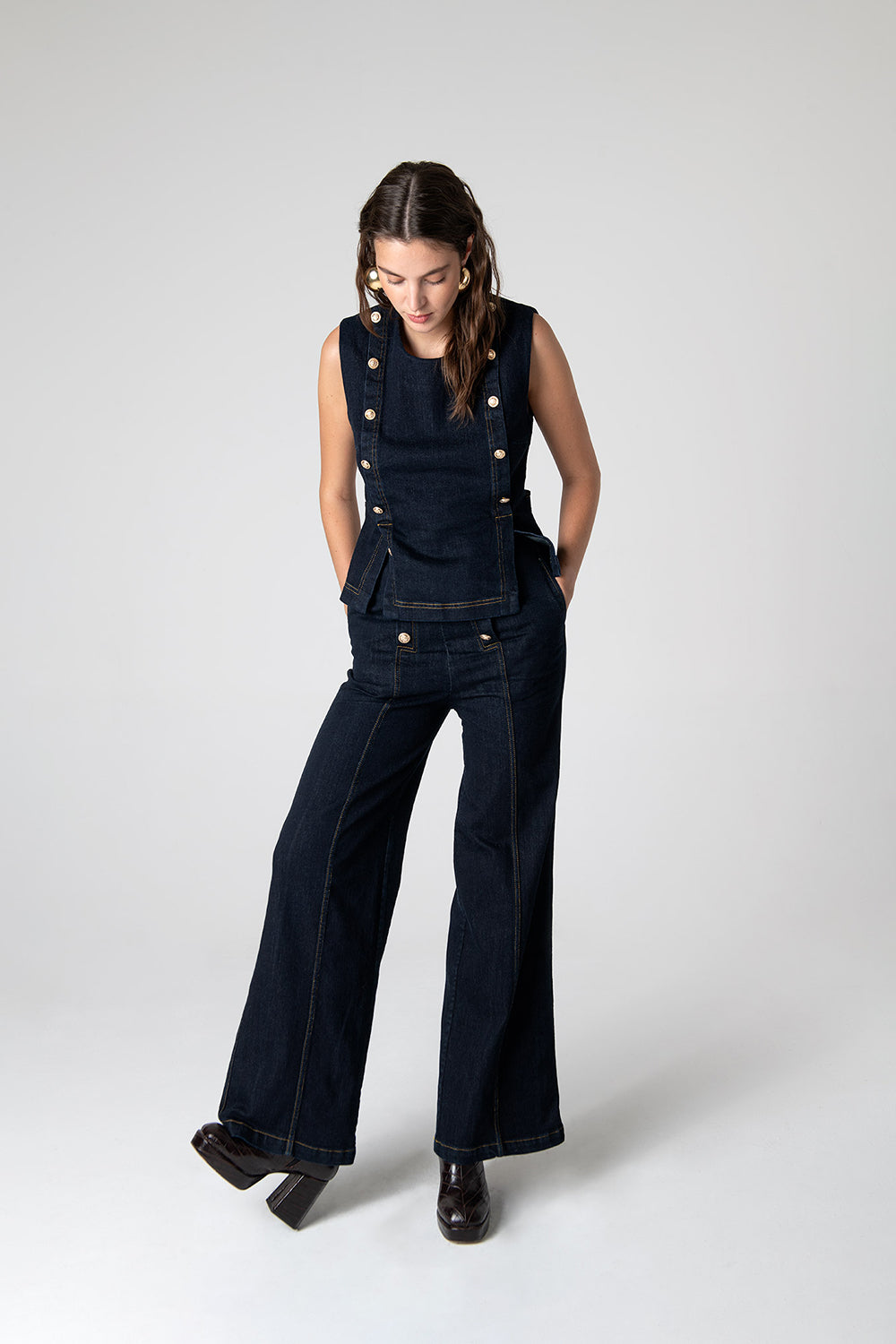 Peploum-Nadia Blouse In Cotton-Bluz-4-Milagron.com