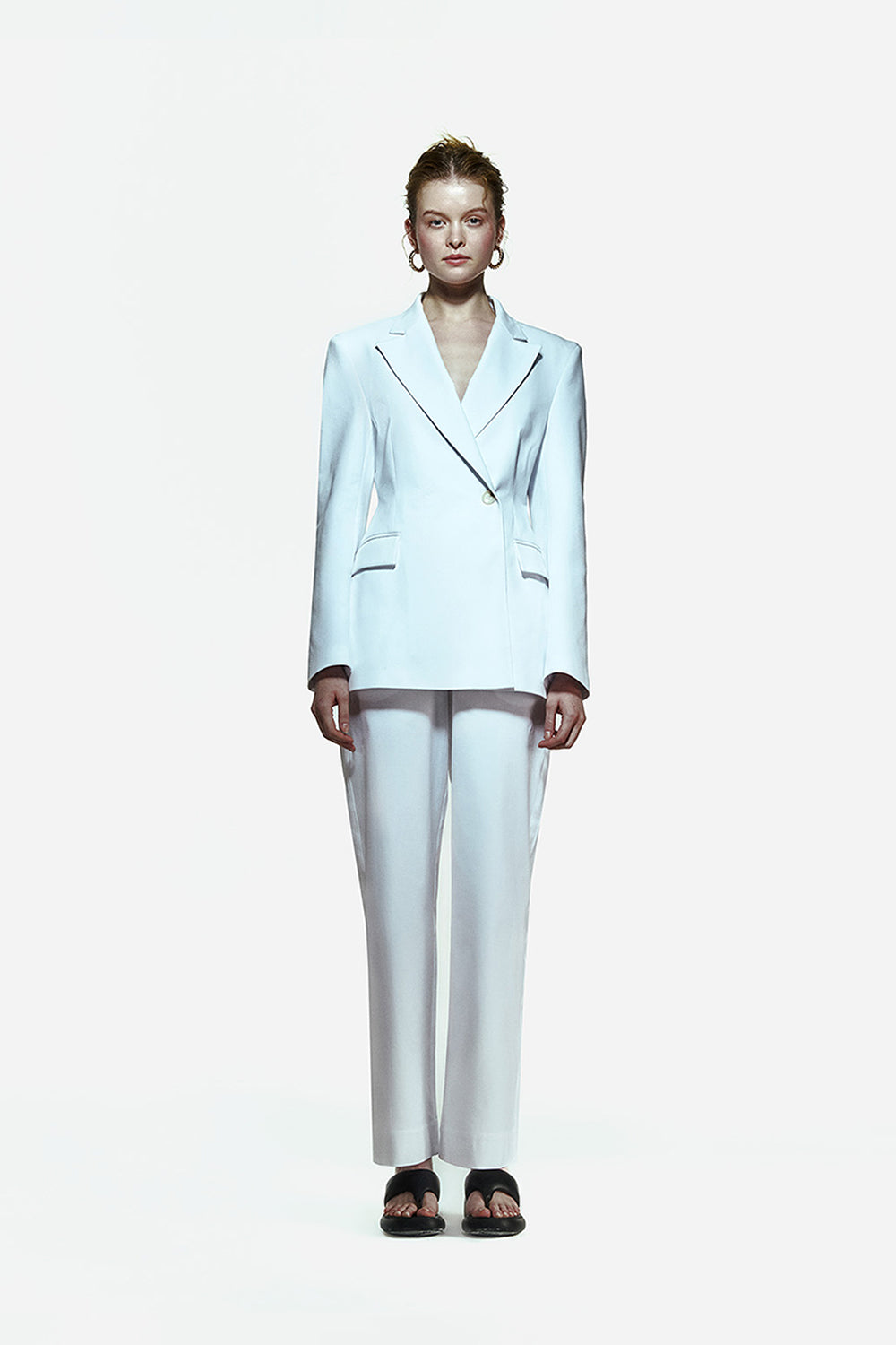 Peploum-Toba Jacket In Coral White-Ceket-1-Milagron.com