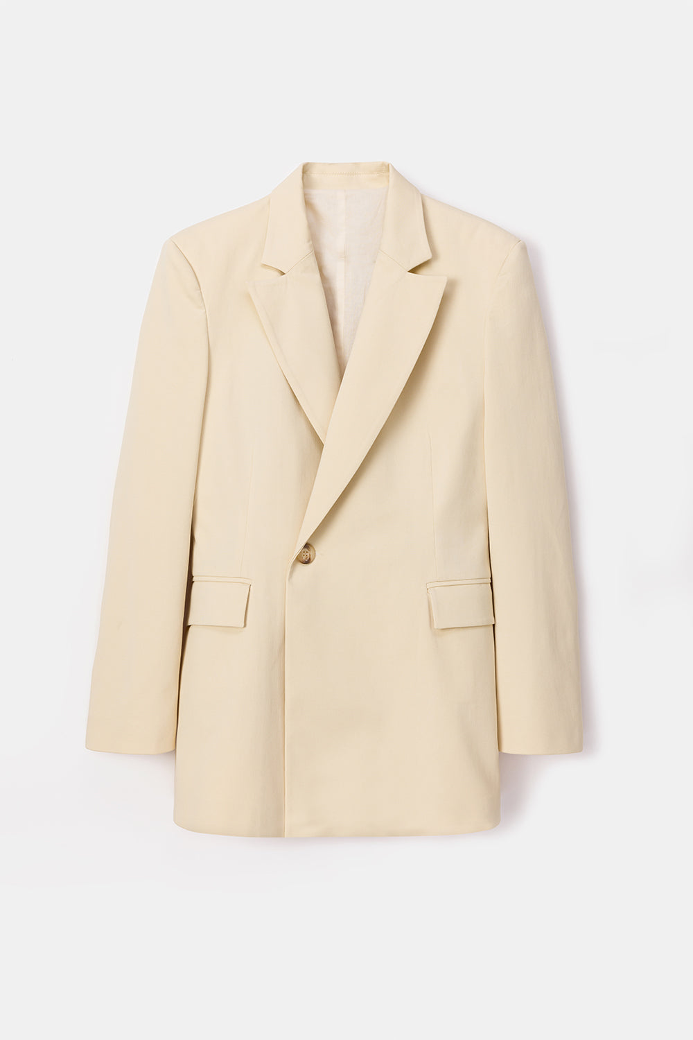 Peploum-Toba Jacket In Eggnog Yellow-Ceket-4-Milagron.com