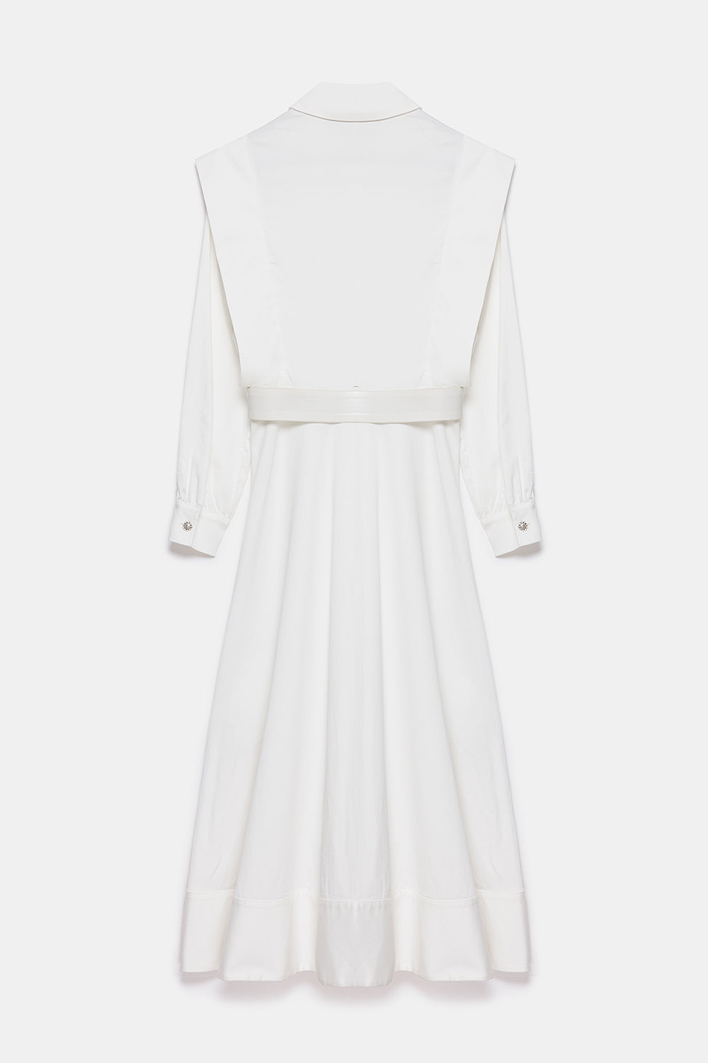 Peploum-Valeria Shirt Maxi Dress-Elbise-3-Milagron.com