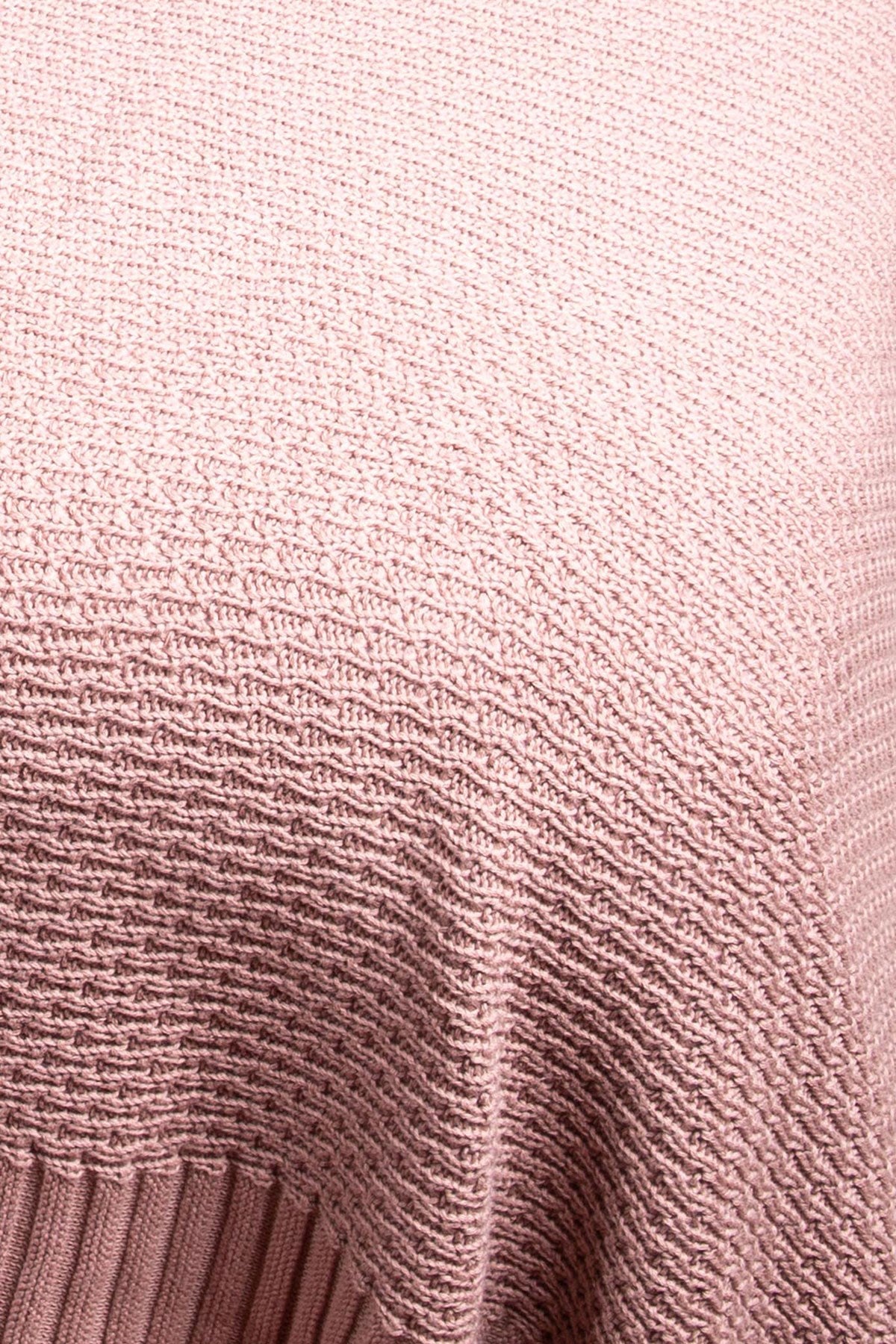 Peraluna-%100 Pamuk Pirinç Örgü Çift Kişilik Battaniye Terakota-Battaniye-2-Milagron.com