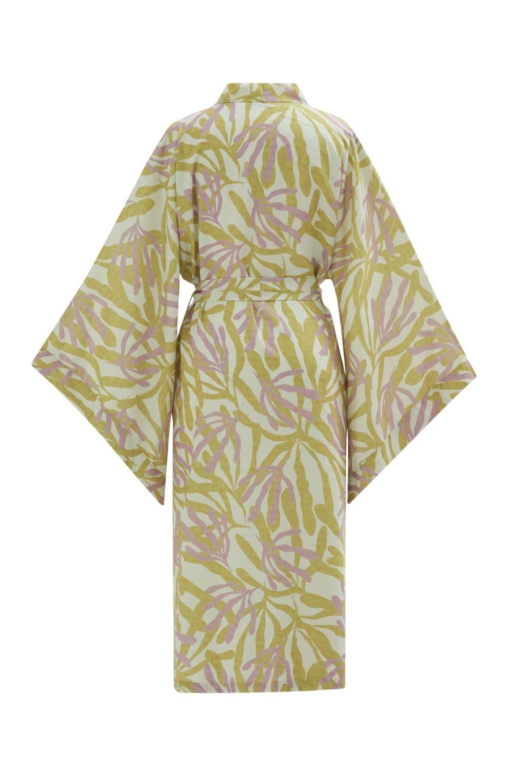 Peraluna-Akira Desenli 120 Cm Mat Dokulu Yazlık Kadın Kimono-Kimono-8-Milagron.com