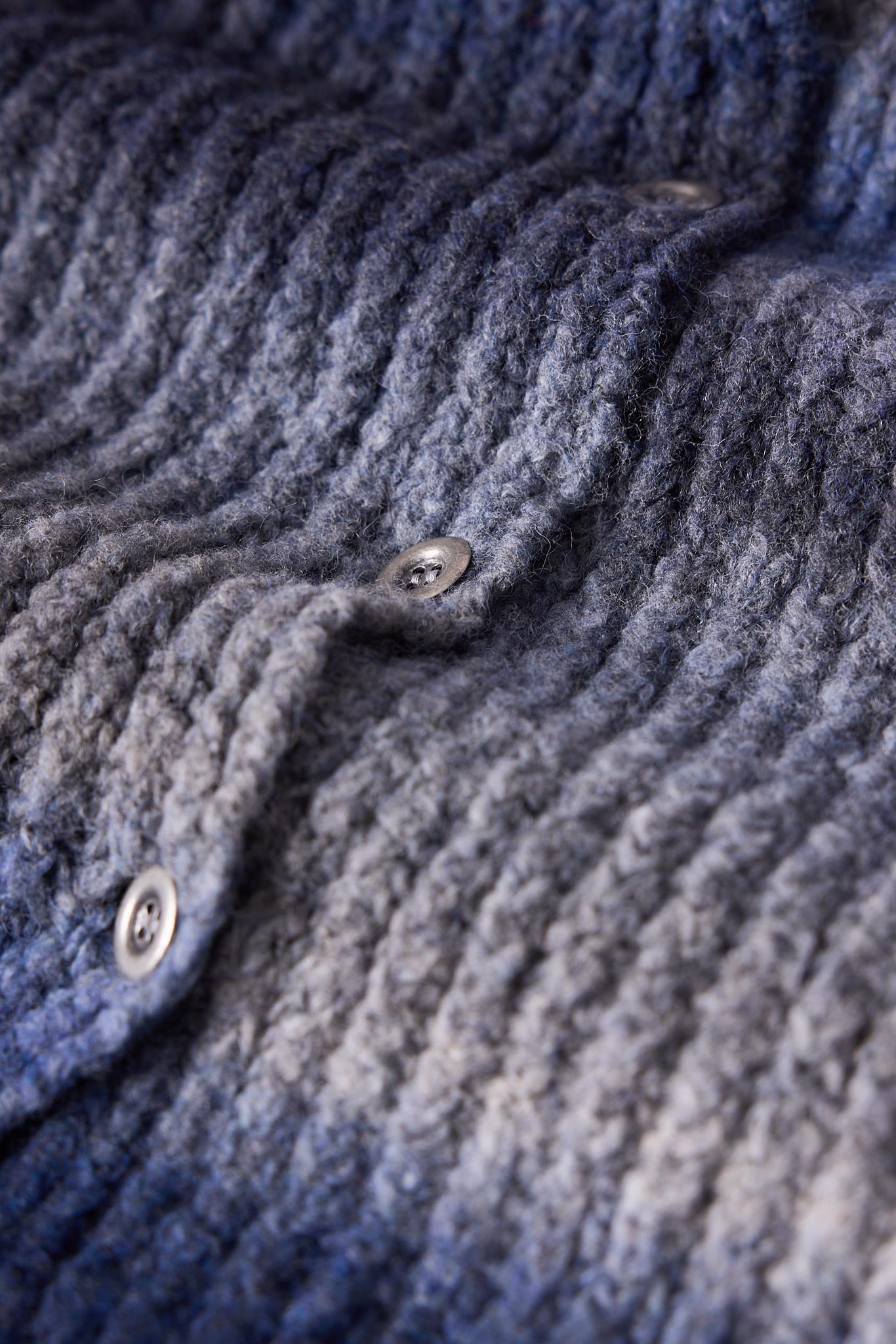 Peraluna-Anabella Bol Kesim Kadın Triko Hırka Melanj-Kazak & Triko-6-Milagron.com