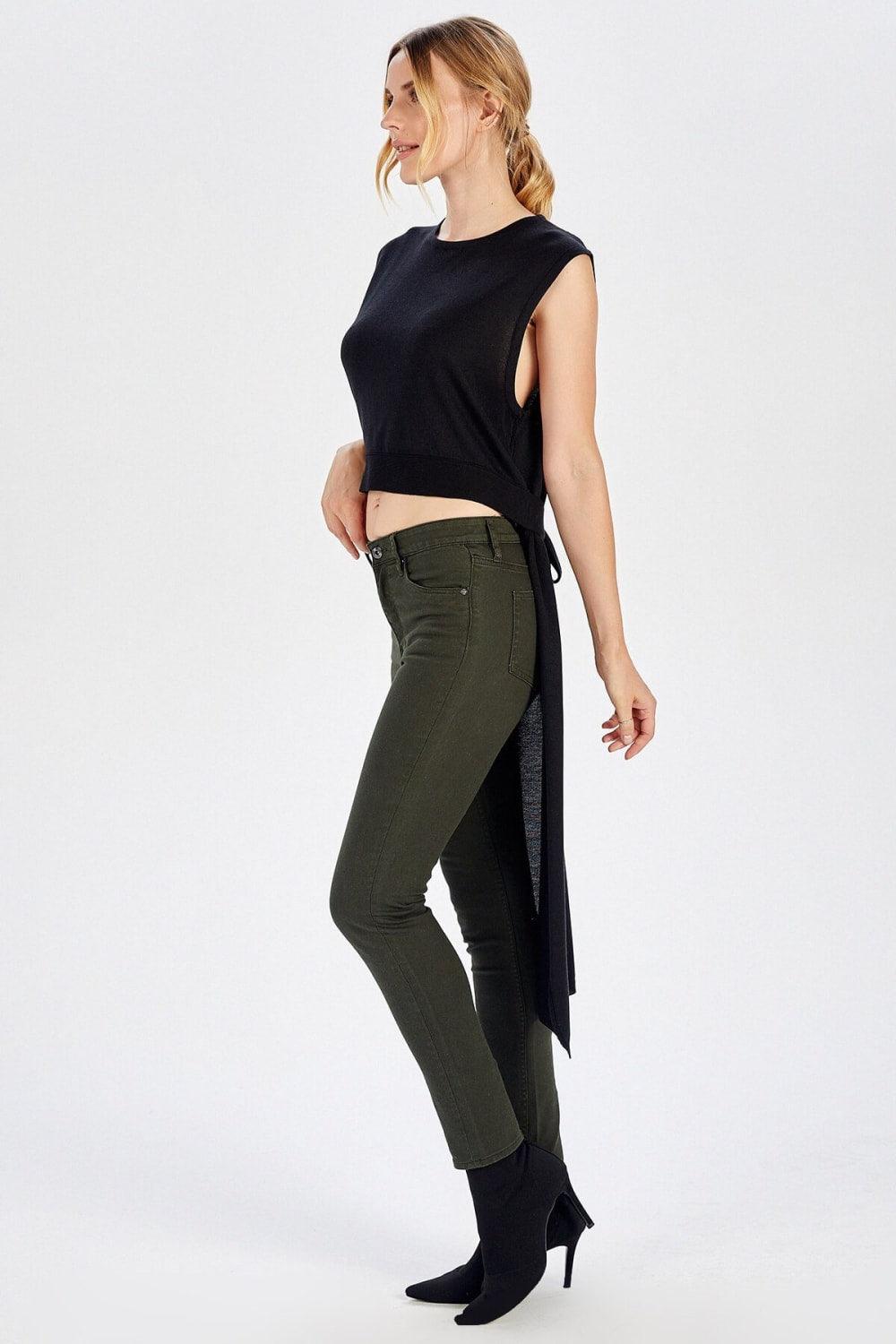 Peraluna-Arkası Uzun Kemerli Kolsuz Kadın Triko Bluz-Kazak & Triko-9-Milagron.com