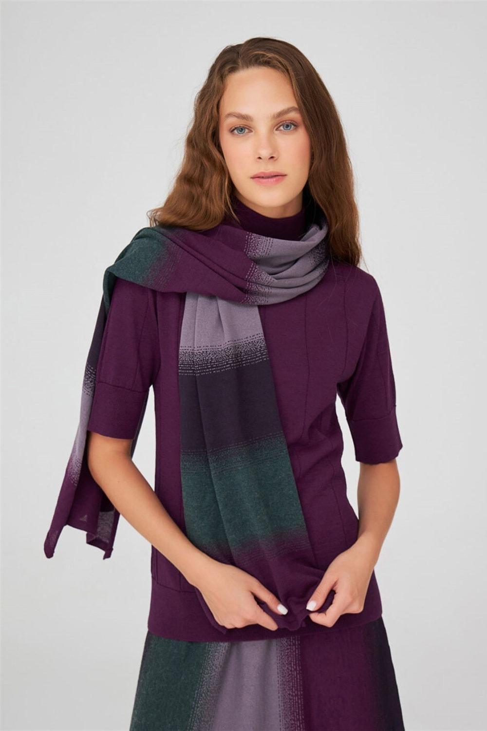 Peraluna-Balıkçı Yaka Kısa Kollu İnce Basic Kadın Triko Bluz-Top-30-Milagron.com