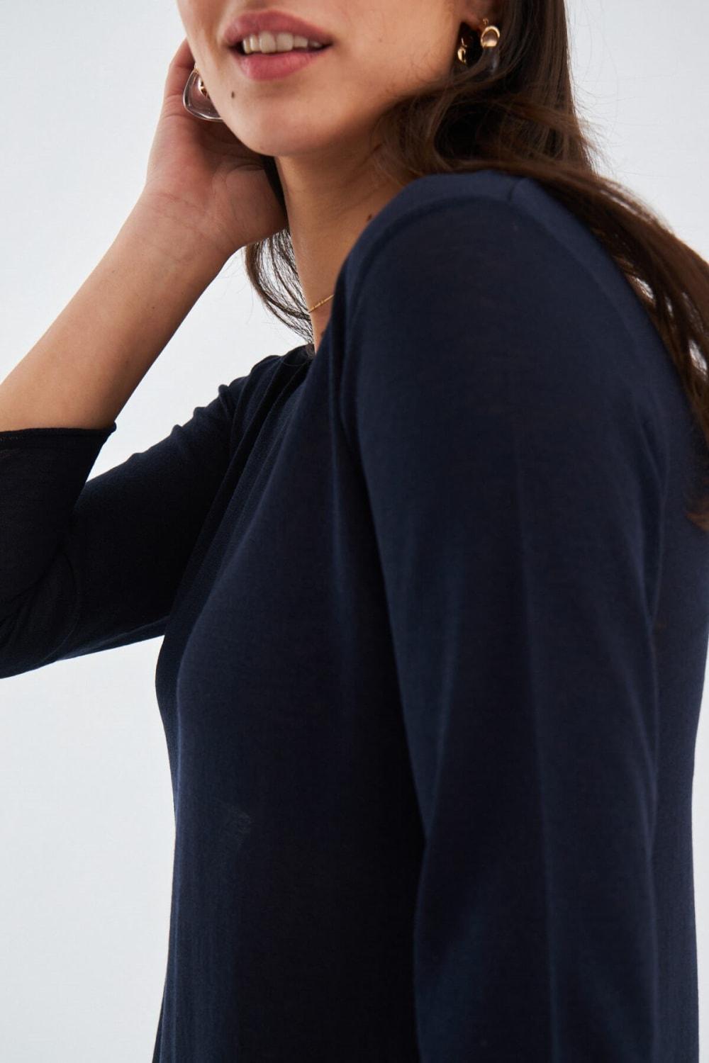 Peraluna-Bol İnce Yazlık Şifonlu Kadın Triko Elbise-Elbise-15-Milagron.com