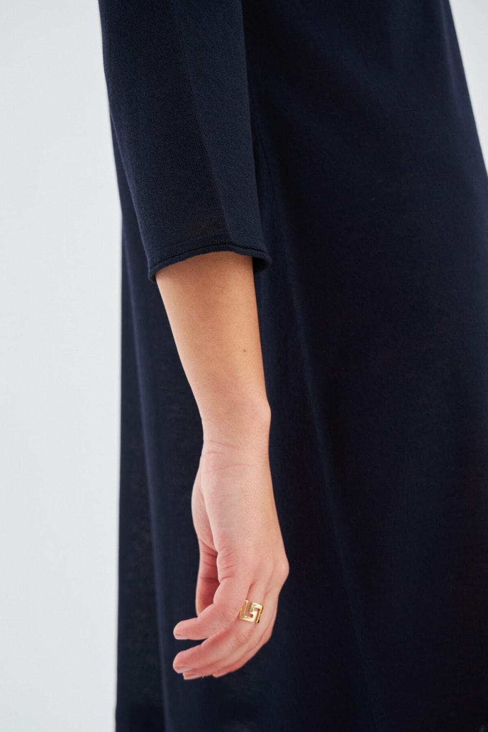 Peraluna-Bol İnce Yazlık Şifonlu Kadın Triko Elbise-Elbise-16-Milagron.com