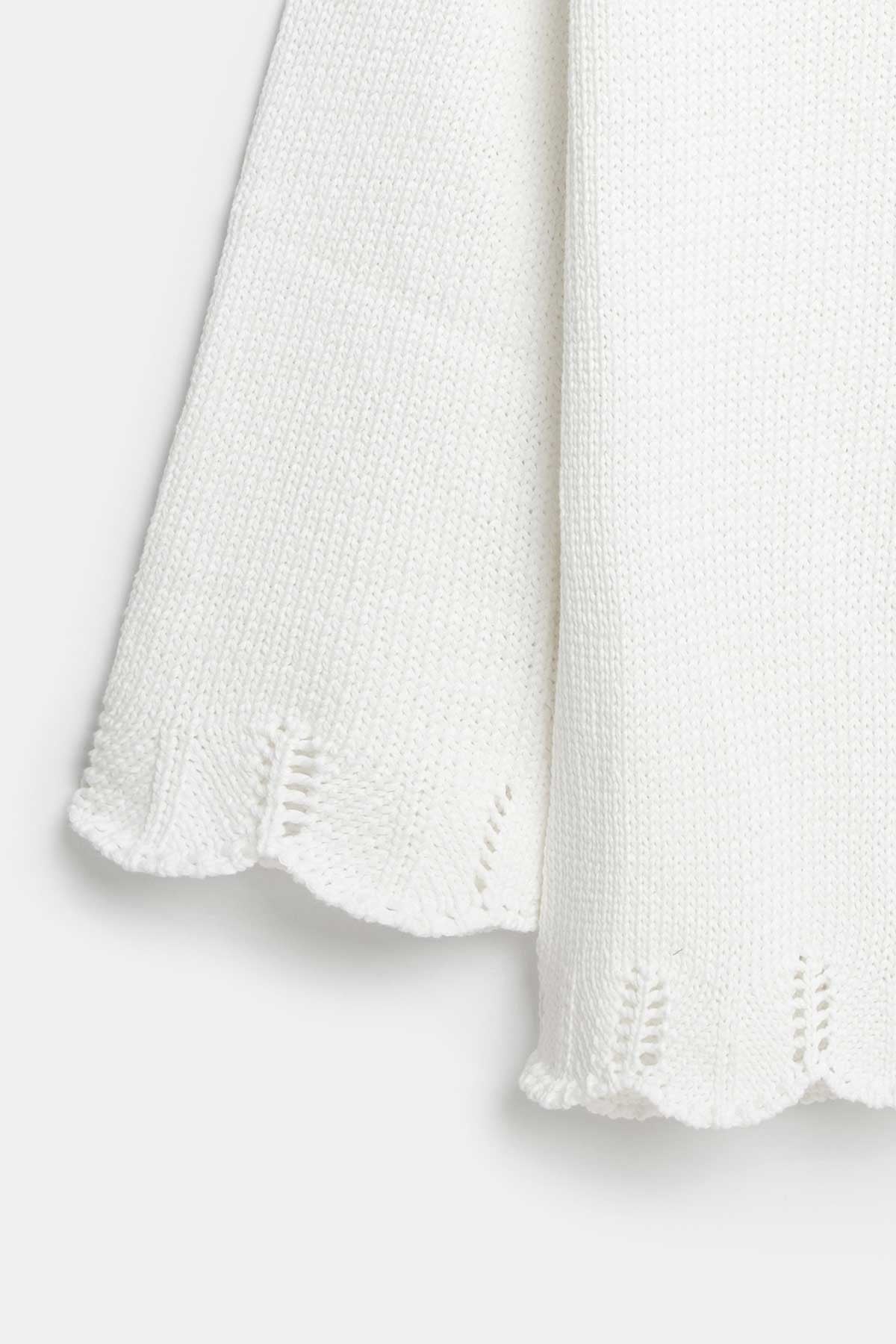 Peraluna Breeze Tunik, Kadın Triko Tunik - Beyaz