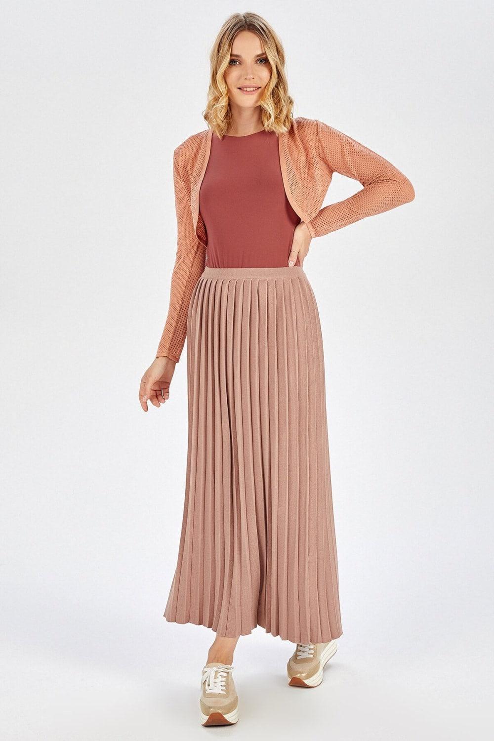 Peraluna-Butterfly Bolero File örgü Uzun Kol Triko Kadın Bolero-Kazak & Triko-31-Milagron.com