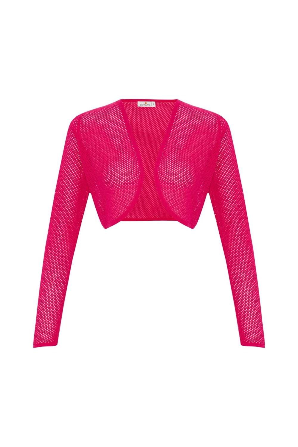 Peraluna-Butterfly Bolero File örgü Uzun Kol Triko Kadın Bolero-Kazak & Triko-8-Milagron.com