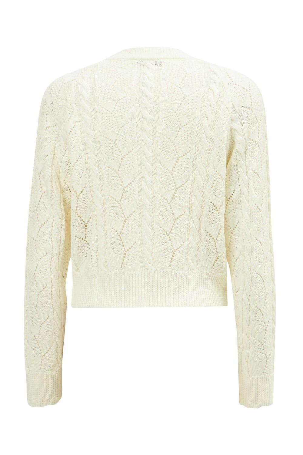 Peraluna-Ella Cardigan Ajur Detaylı Yazlık Düğmeli Kadın Triko Hırka-Kazak & Triko-9-Milagron.com