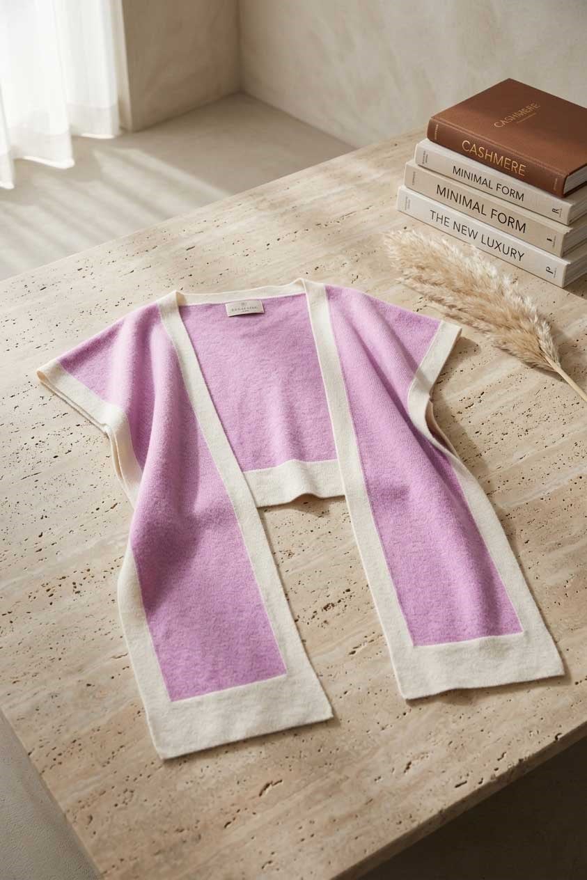 Peraluna Elodie Kadın Triko Panço - Pembe