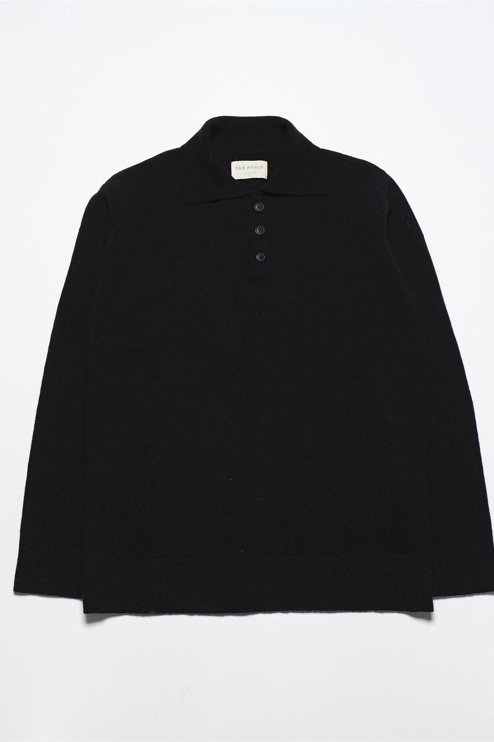 Peraluna-Far Afield Kier Knitted Polo Polo Yaka Standart Kesim Yün Karışım Erkek Triko Kazak-Kazak & Triko-5-Milagron.com