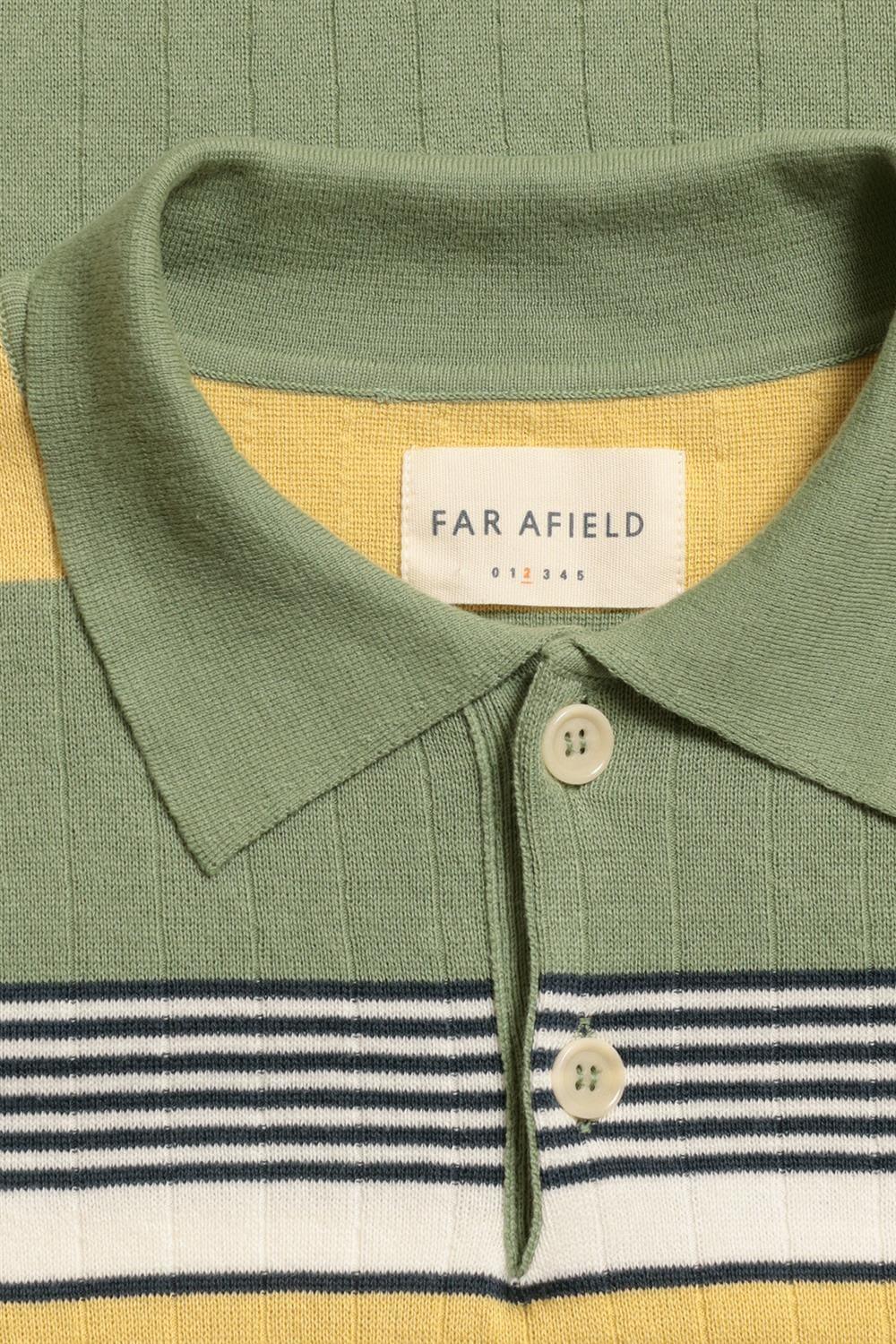 Peraluna-Far Afield Leroy Polo Gatto Stripe Bisiklet Yaka Kısa Kol %100 Organik Pamuk Erkek Triko Tişört-T-Shirts-3-Milagron.com