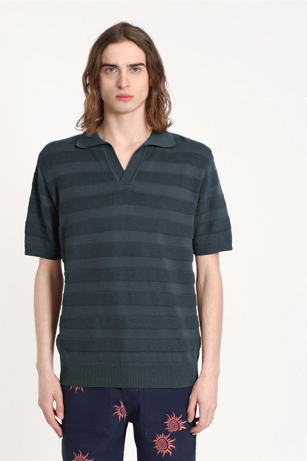 Peraluna-Far Afield Marsan Polo Bisiklet Yaka Kısa Kol %100 Organik Pamuk Erkek Triko Tişört-T-Shirts-1-Milagron.com