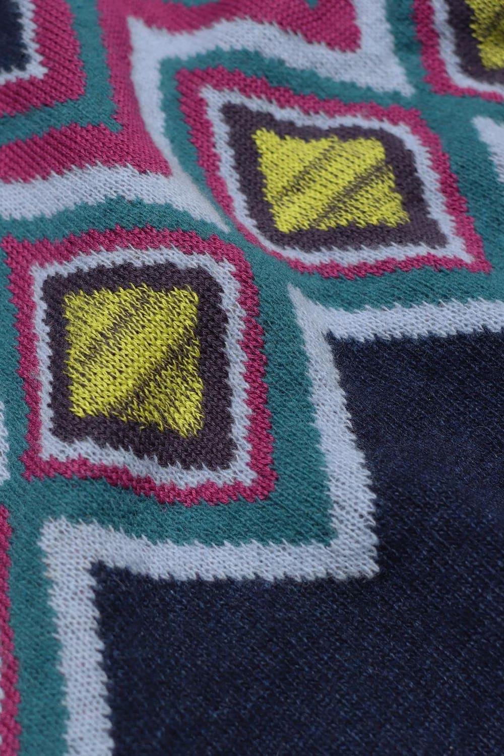 Peraluna-Far Afield Miyuki Knit Bisiklet Yaka Reglan Kol Erkek Triko Kazak-Kazak & Triko-4-Milagron.com