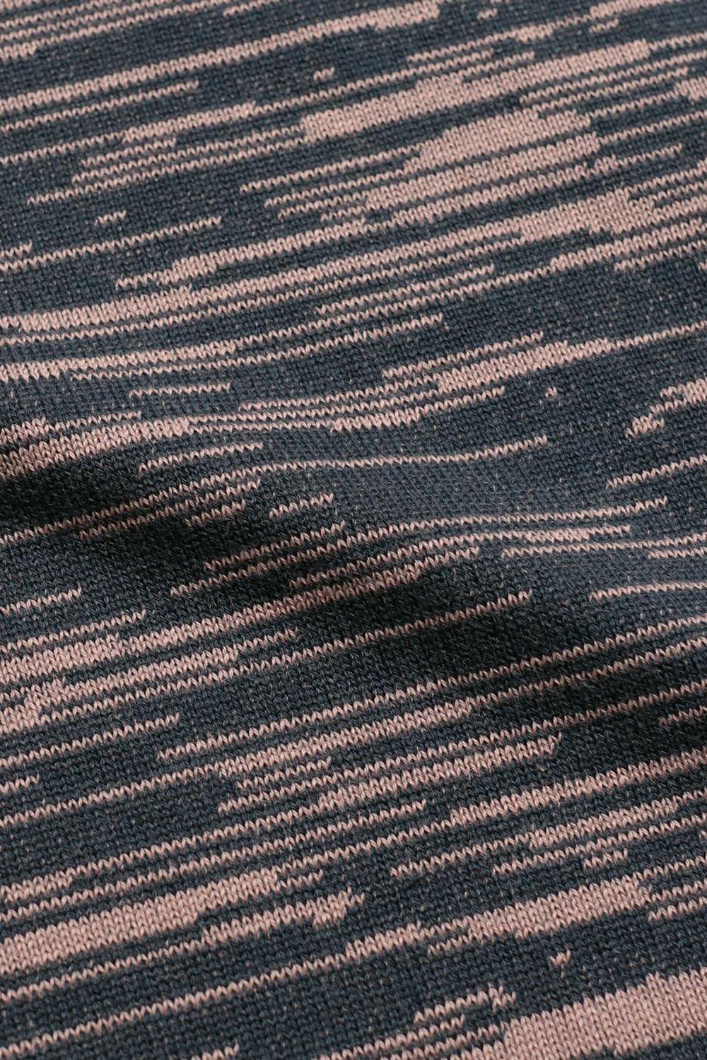 Peraluna-Far Afield Velzy Cardigan Twisted Yarn Bisiklet Yaka Kısa Kol %100 Organik Pamuk Melanj Erkek Triko Hırka-Kazak & Triko-3-Milagron.com