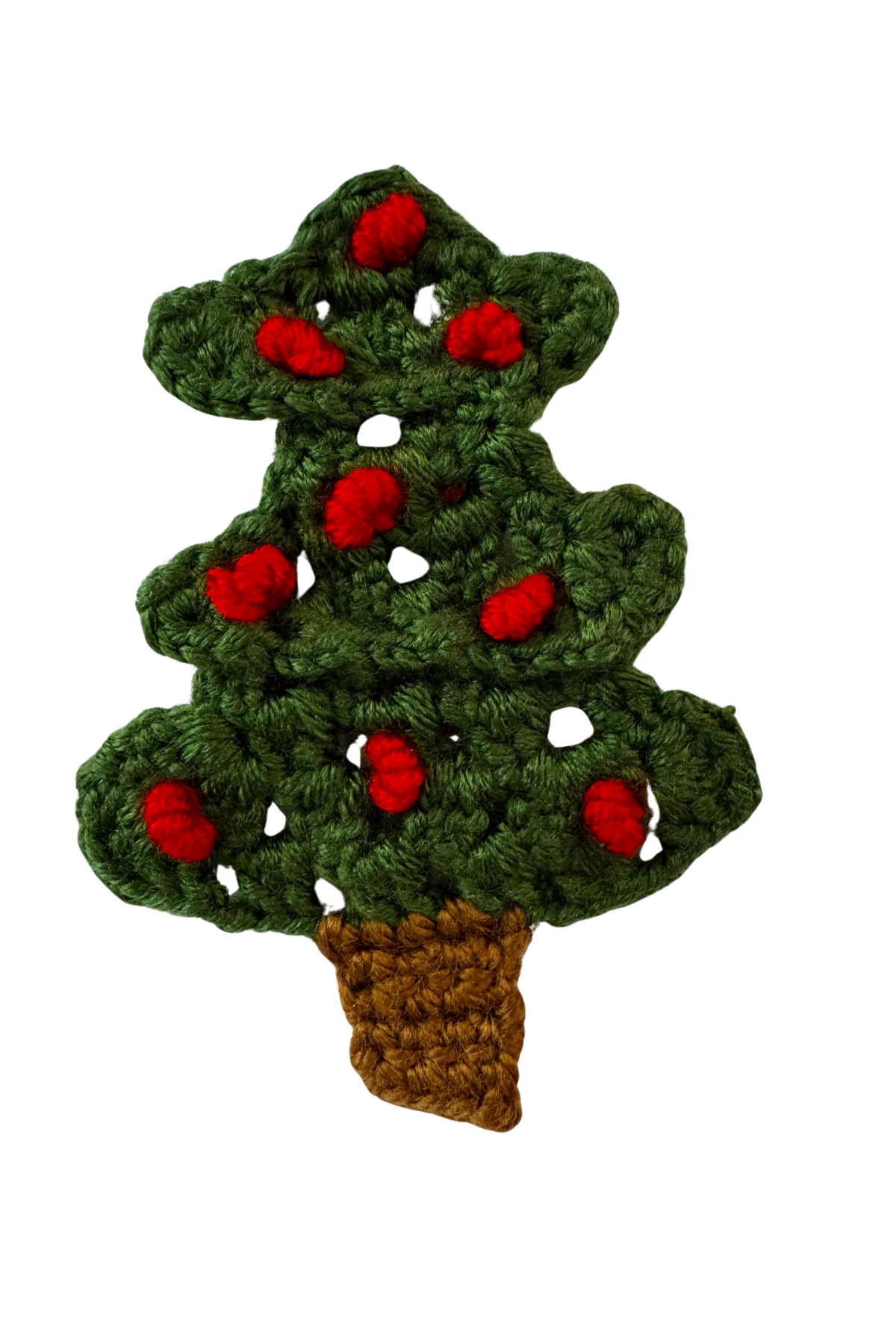 Peraluna-Happy Times El Yapımı Yılbaşı Çam Ağacı Broş Yeşil-Broş-1-Milagron.com
