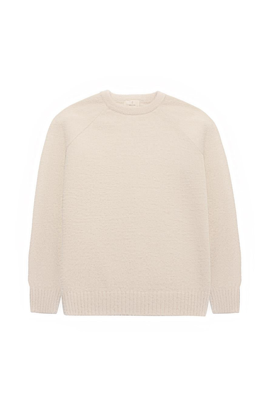 Peraluna Hazel Pullover Bisiklet Yaka Rahat Kesimı Kadın Triko Kazak - Bej