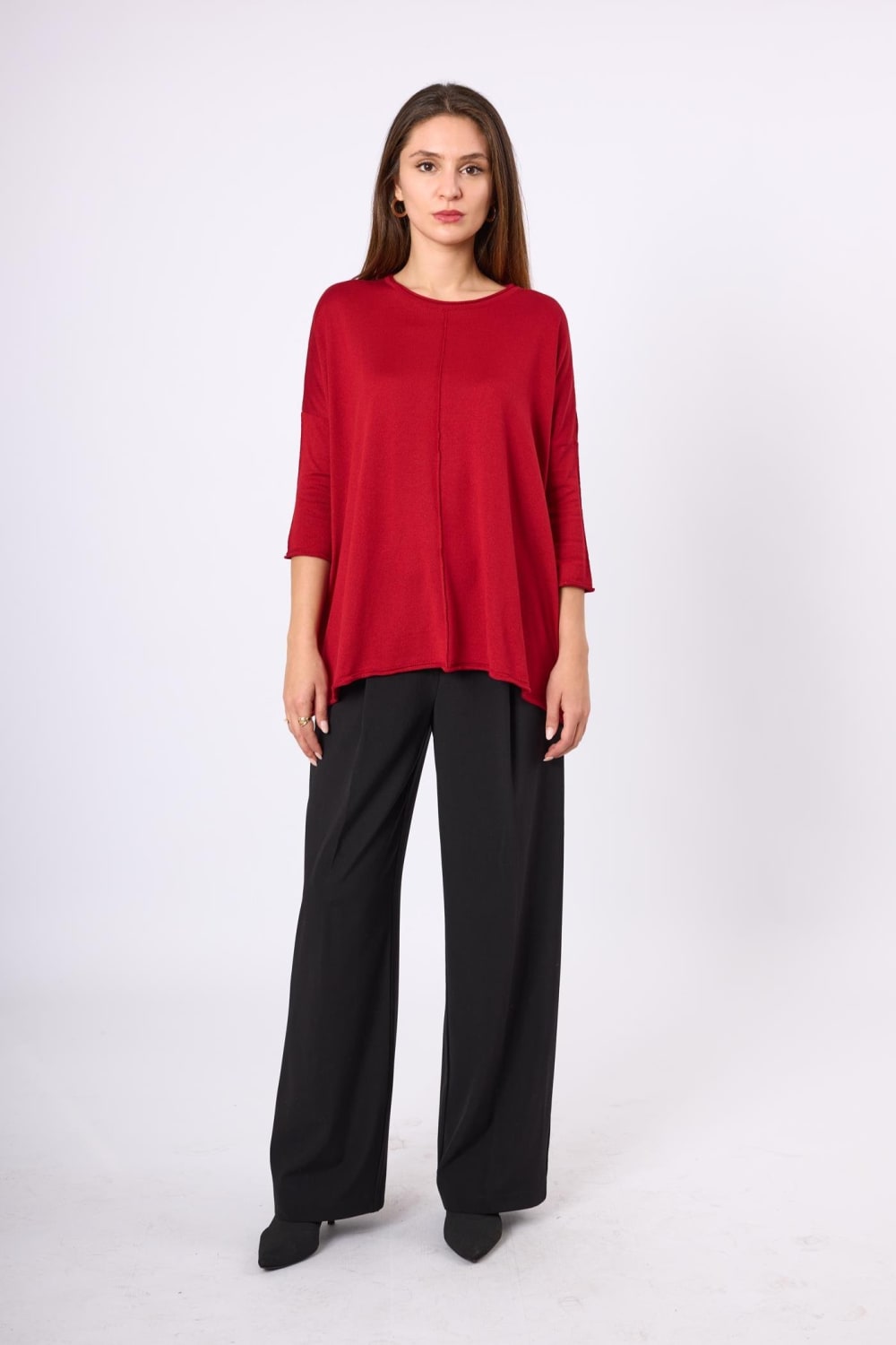 Peraluna-Helion Bol Kesim Kadin Triko Kazak-Kazak & Triko-12-Milagron.com