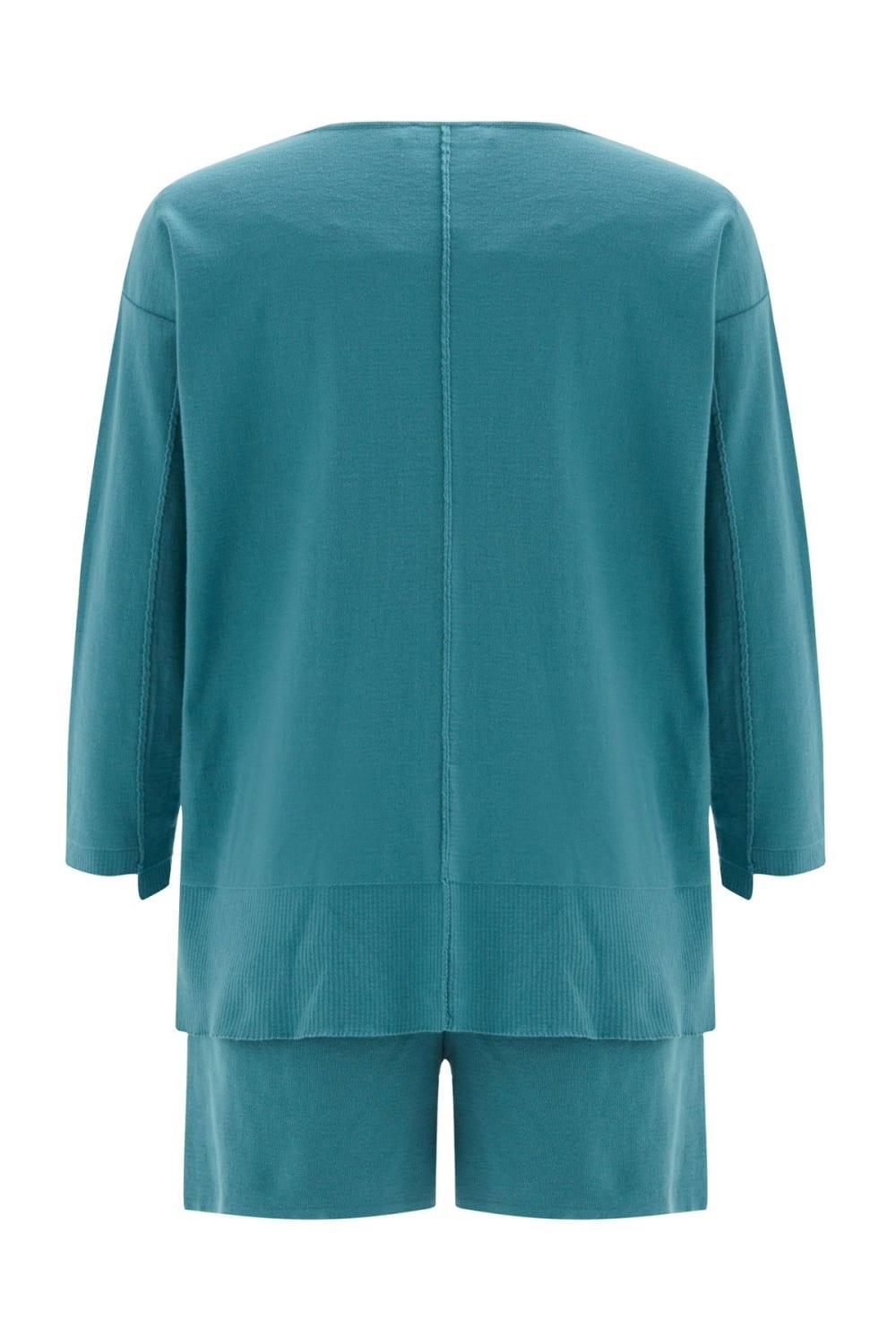 Peraluna-İnce V Yaka Kadın Triko Tunik-T-Shirts-20-Milagron.com