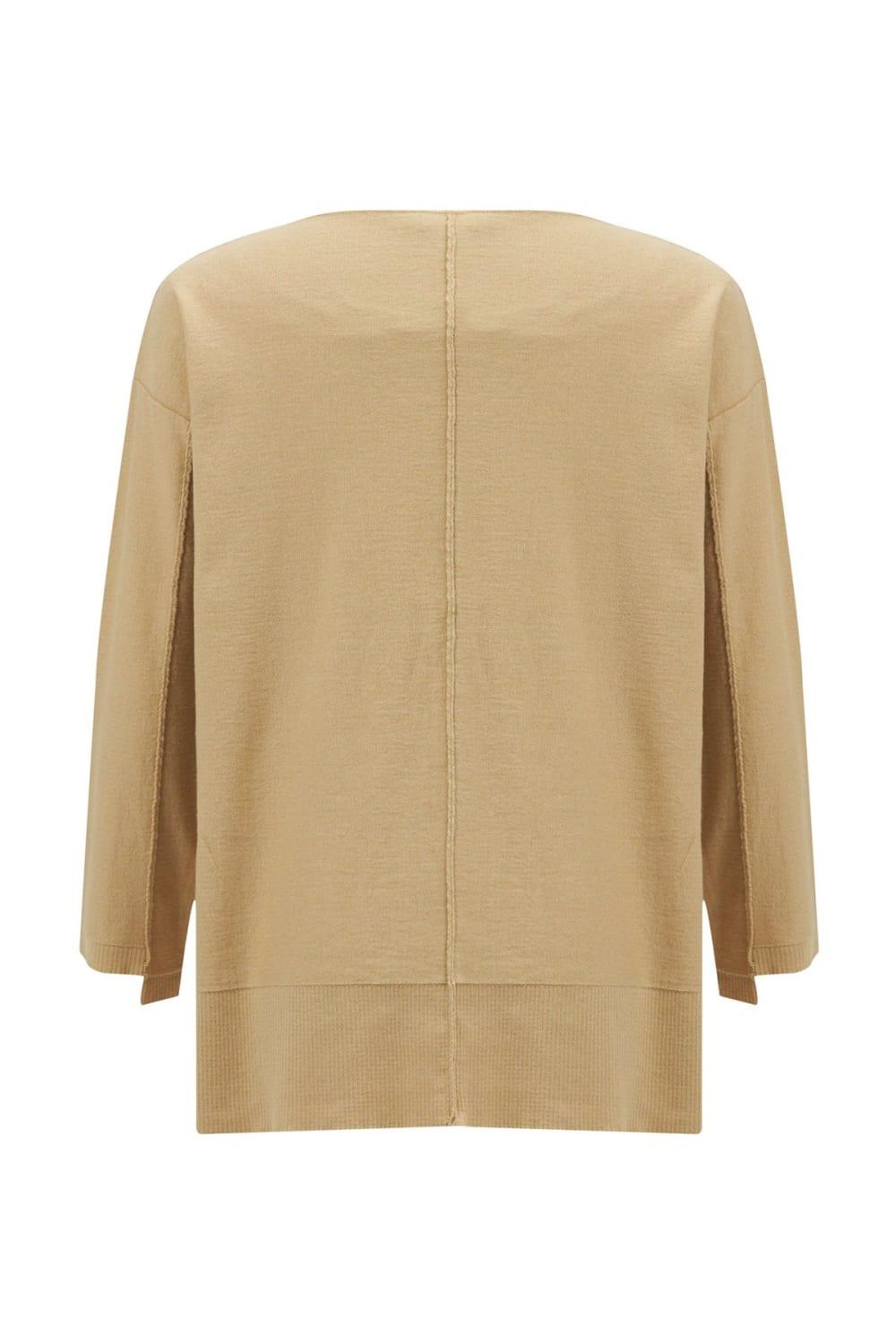 Peraluna-İnce V Yaka Kadın Triko Tunik-T-Shirts-9-Milagron.com